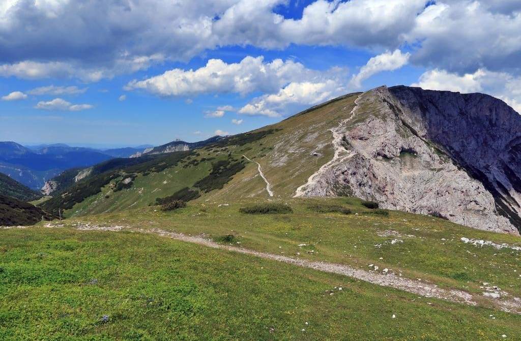 Rakousko Rax – horská plošina s výhledy bez náročného výstupu